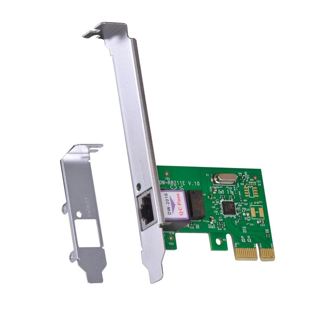 Placa De Rede 10 100 1000 PCI E PRV100E C Suporte Low Profile Vinik Na