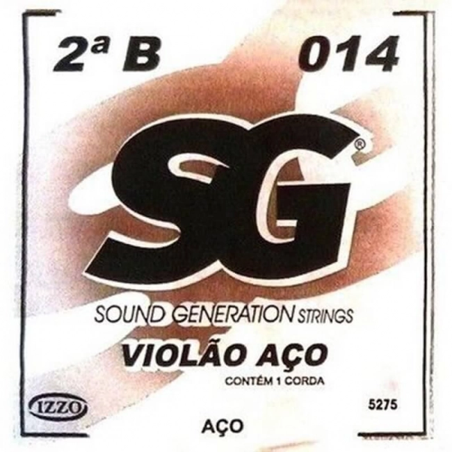 2º Si Corda para Violão em Aço .014 com Bolinha SG