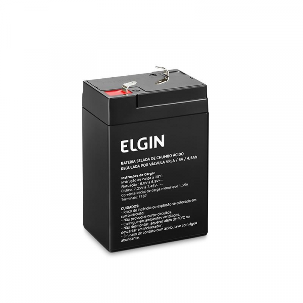 Bateria Selada 6V 4 5Ah Elgin Na Soltek