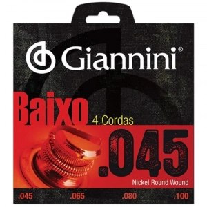 ENCORD.BAIXO 4 CORDAS LEVE 0.045"-GEEBRS GIANNINI  