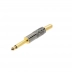 Plug P10 Dourado Mono com Mola