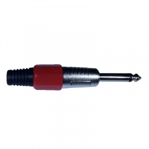 Plug P10 Mono Metal Vermelho