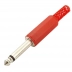 Plug P10 Mono com Rabicho Vermelho