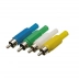 Plug RCA com Rabicho Amarelo