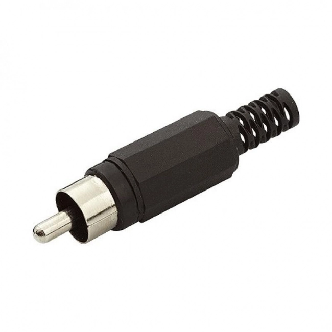 Plug RCA com Rabicho Preto